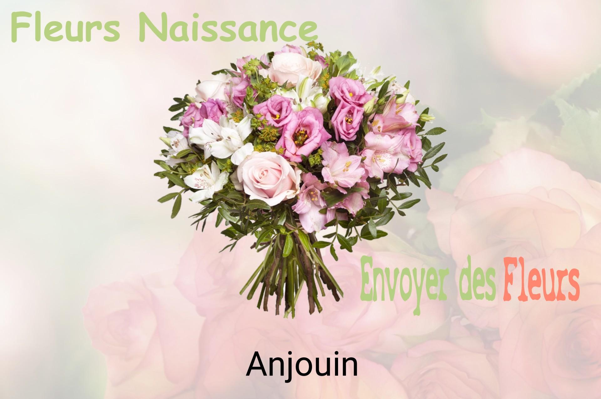 Bouquet de fleurs de naissance livré à Anjouin